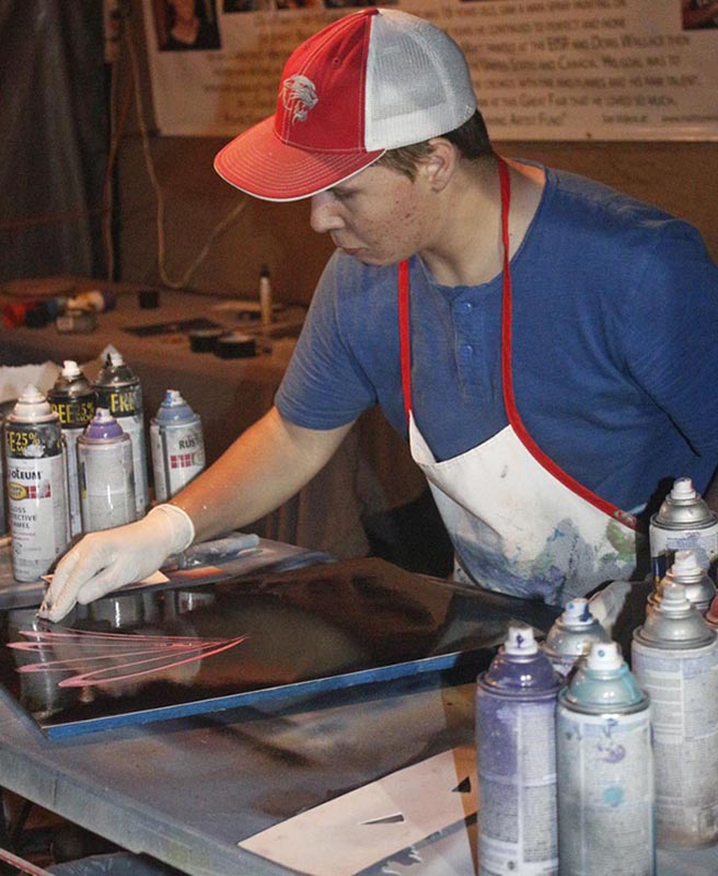 spray paint artist Macen McFadden