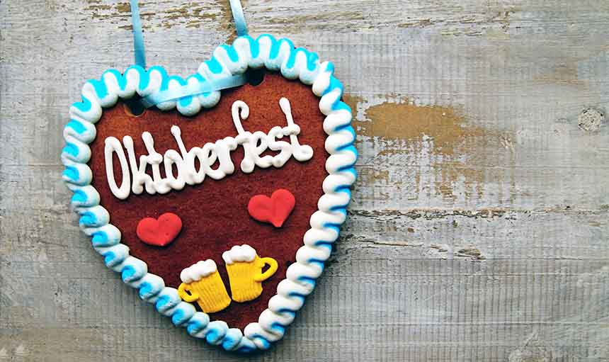 oktoberfest gingerbread heart