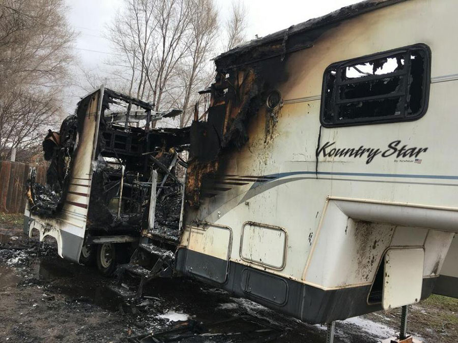 Trailer bursts into flames as man vacuums the interior - East Idaho News