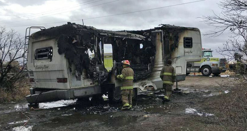 Trailer bursts into flames as man vacuums the interior - East Idaho News