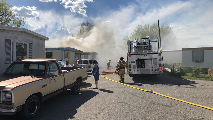 UPDATE: No one injured in mobile home blaze - East Idaho News