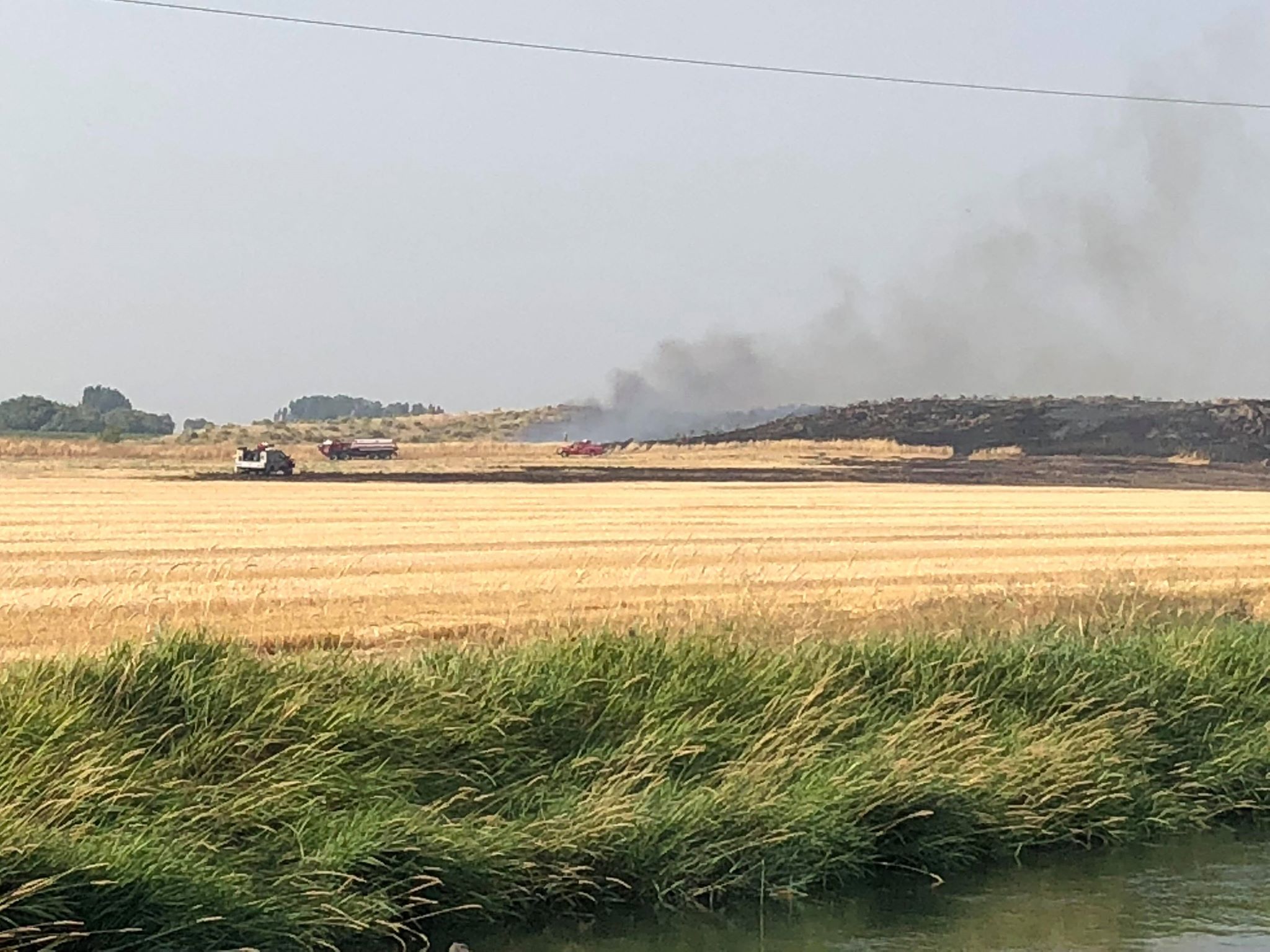 UPDATE Idaho Falls field fire burns 25 acres, nearly contained East