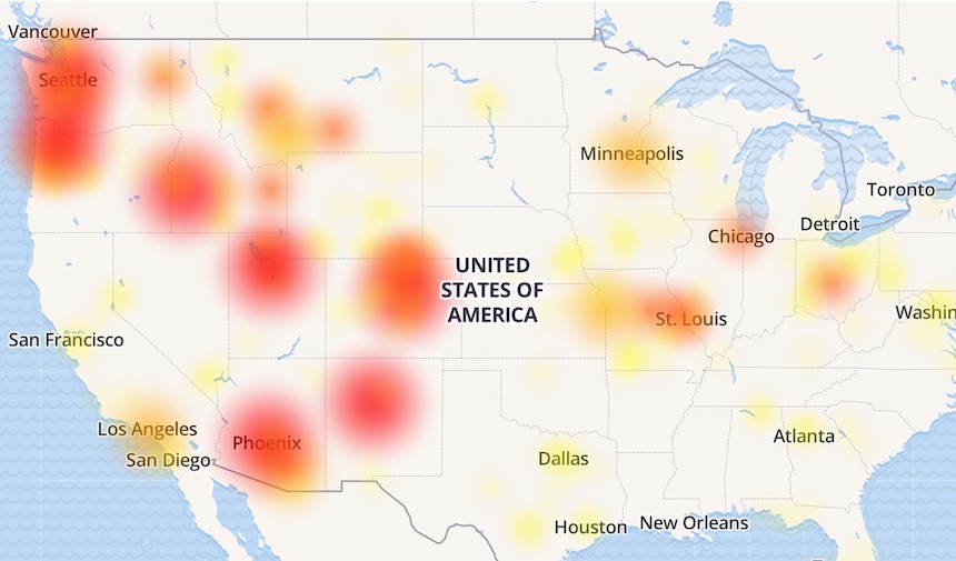 outage map
