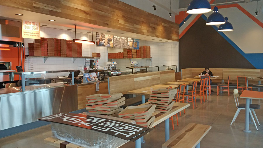 blaze pizza interior