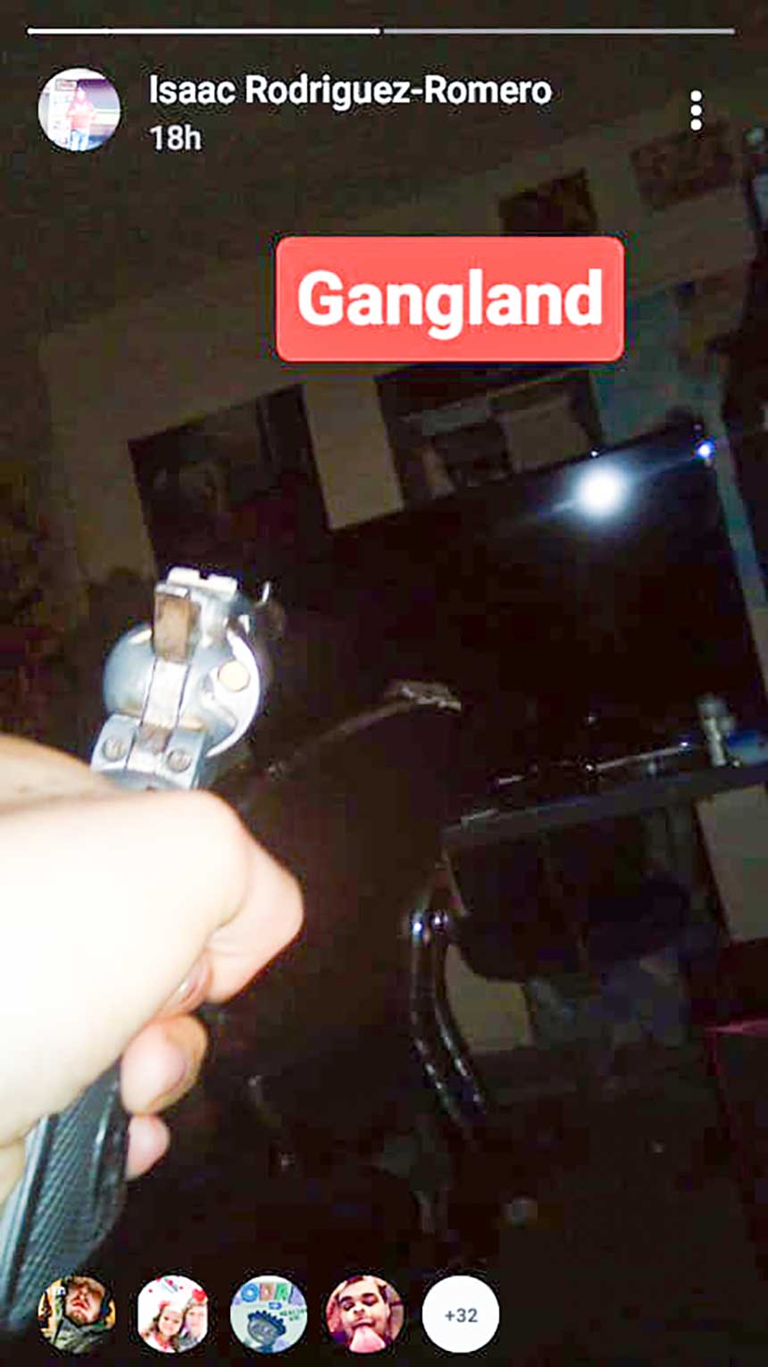 Isaac Rodriguez Romero Gun