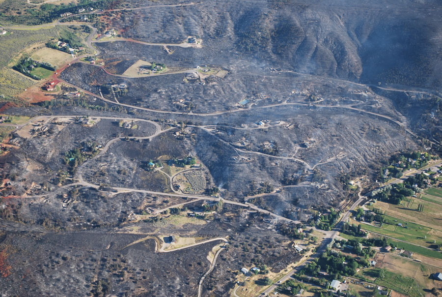 Charlotte Fire 2012 Aerial View