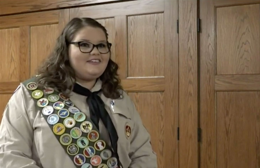 female eagle scout