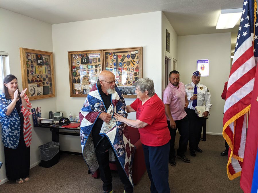 Bill Klobus receives Purple Heart Medal