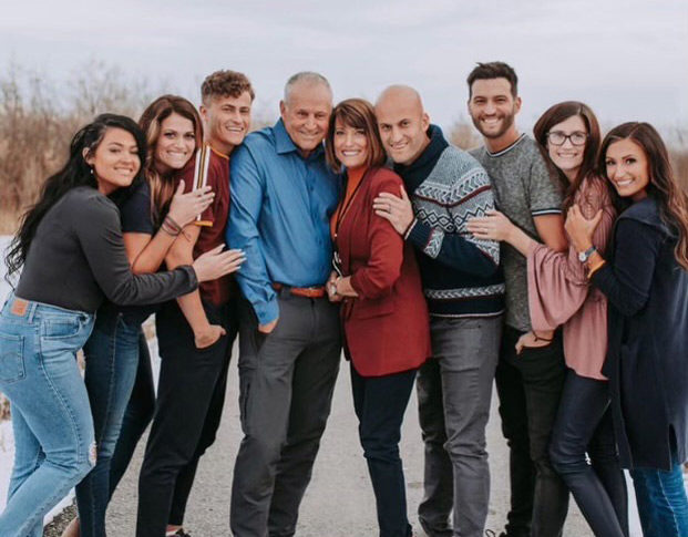 Becky Mackintosh with her family
