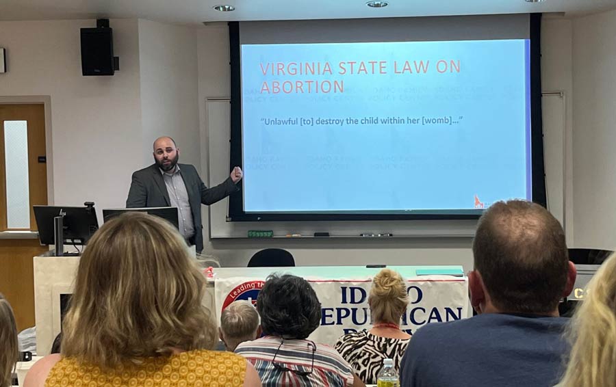 Blaine Conzatti at Idaho GOP convention
