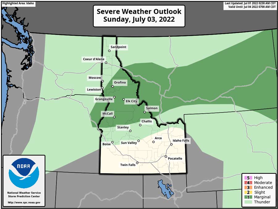 weather outlook sunday