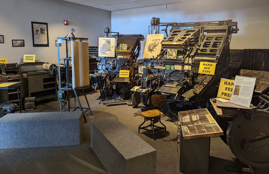 Bannock County Historical Museum, printing press
