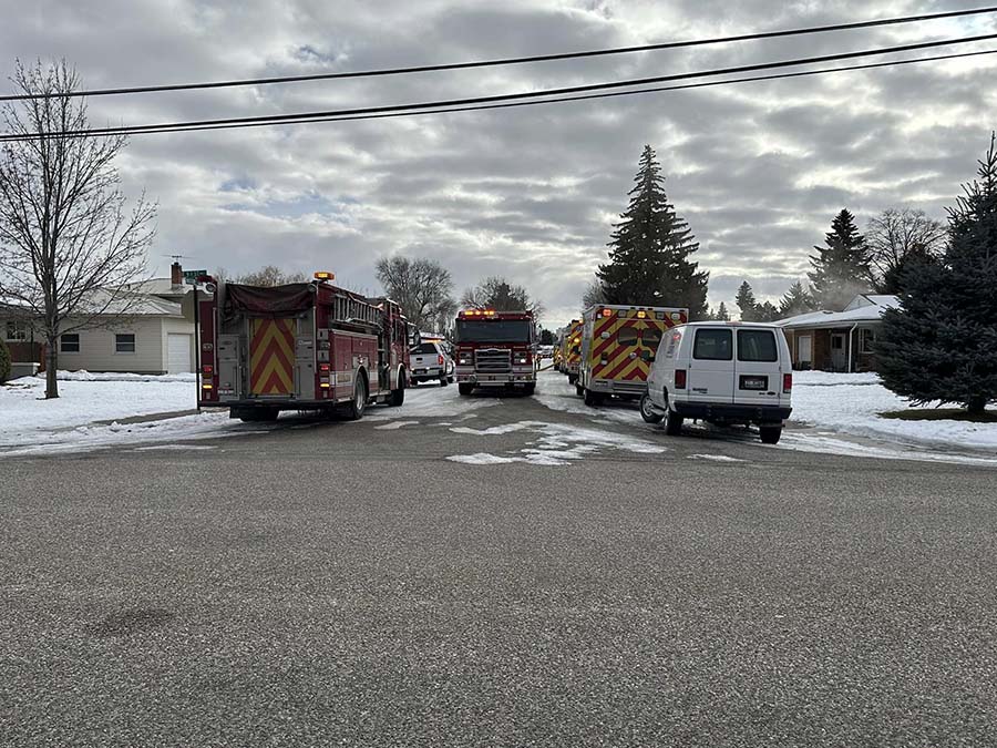 firetrucks at the scene