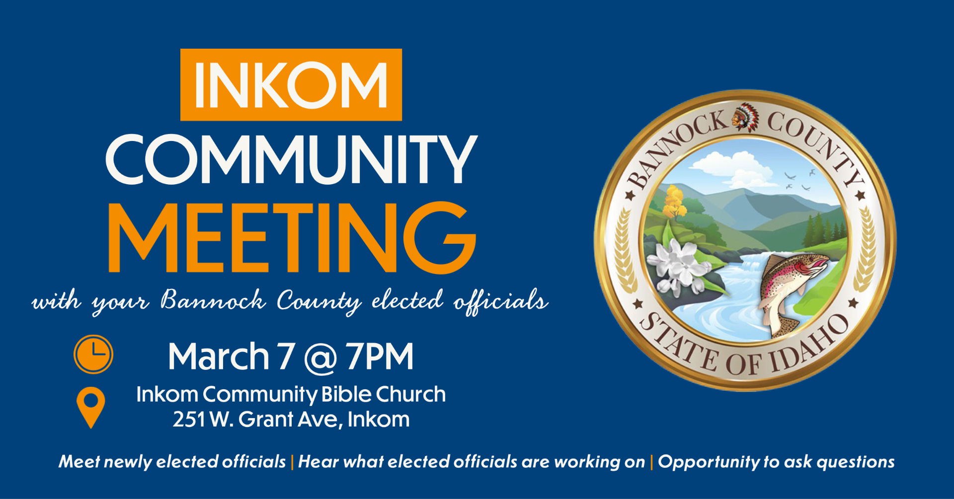 Bannock County Community Meeting Inkom East Idaho News