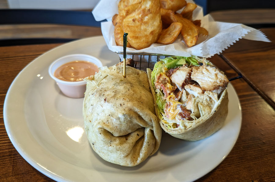 chicken wrap from Red Rabbit Grill, Pocatello