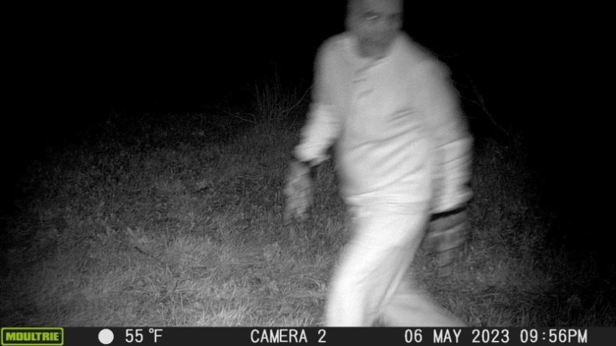 Cops hoping to spot mountain lion set up camera. Something menacing