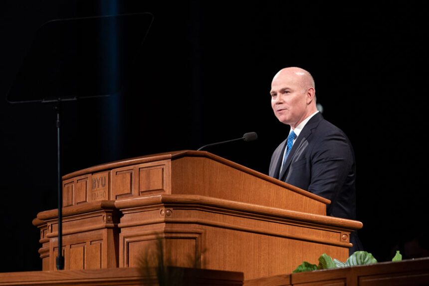 Elder Meredith at BYU Idaho