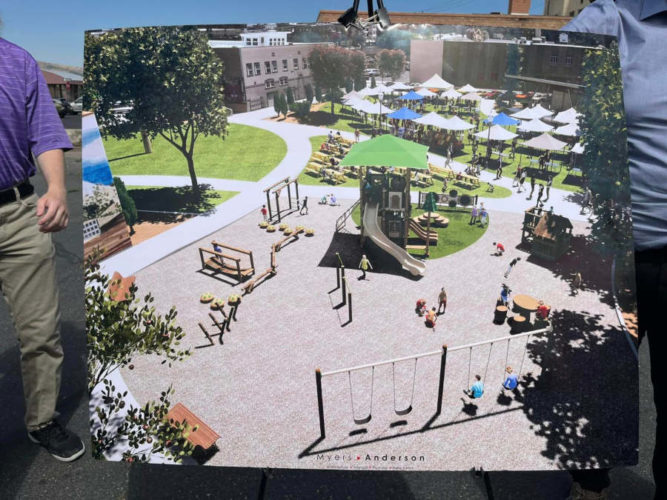 Pocatello's new town square opening this Friday East Idaho News
