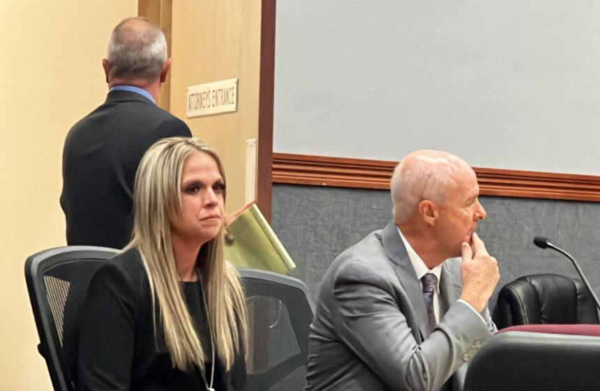 Courtney Goody and attorney Curtis Smith