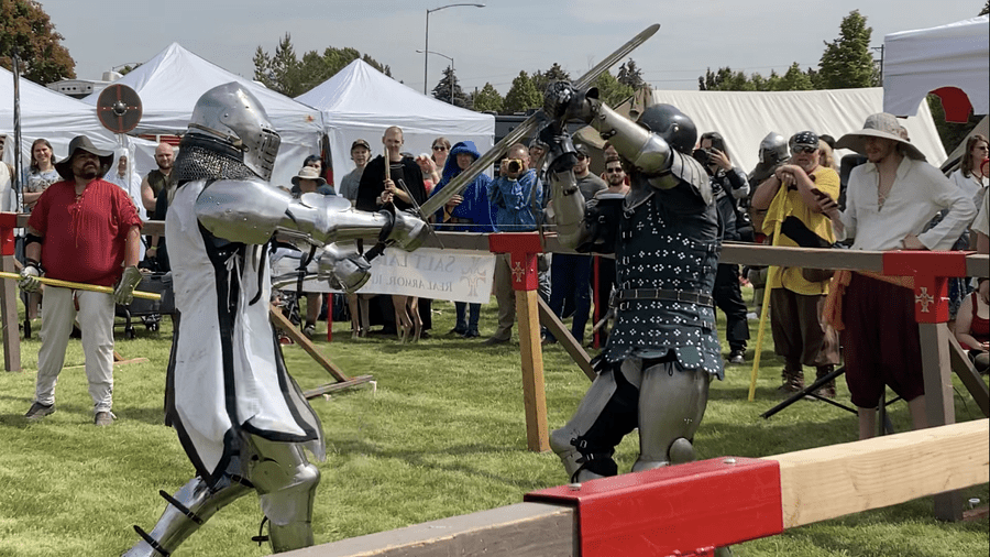Modern-day knights clash with real steel in Pocatello
