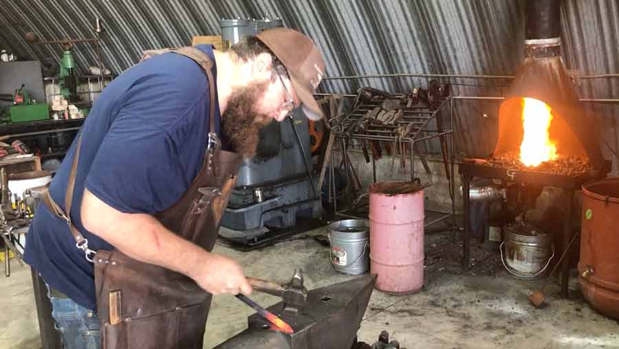 ‘I’m living 10-year-old me’s wildest dream.’ Local blacksmith shop makes and sells steel cookware