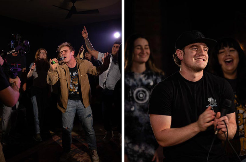 Cole Fryer at the Song House music camp in Nashville. | Credit Steve Tomala