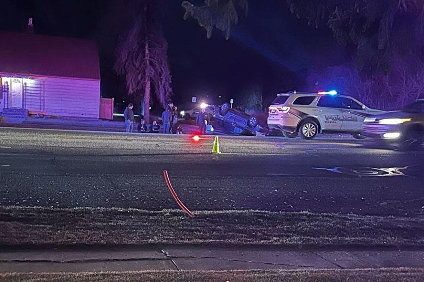 Car wreck in Rexburg