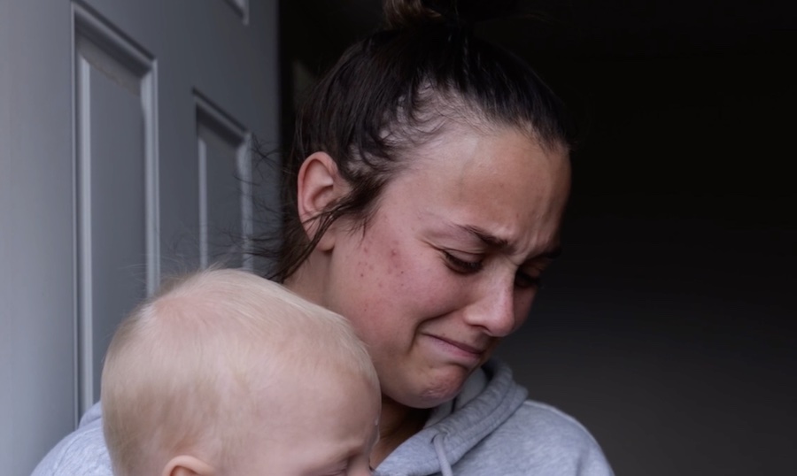 Young mom with baby who’s been in and out of the hospital is moved to tears with this Secret Santa surprise