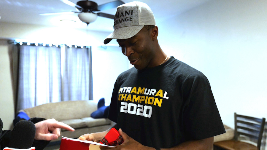 His name matches his personality and a Secret Santa has a big surprise for him