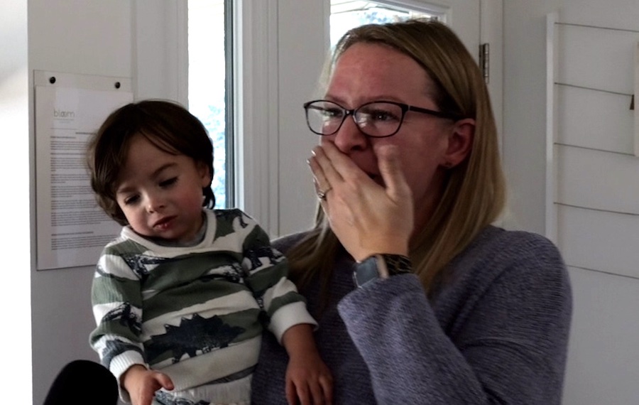 Mom leaving a doctor’s appointment with her special needs son gets surprised from a Secret Santa