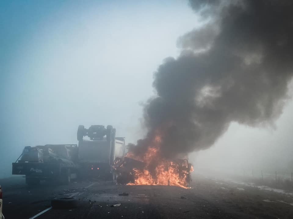 Multiple people injured and sent to hospitals after 9 crashes on Interstate 86