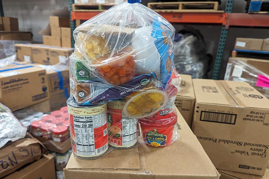 Idaho Foodbank Pocatello backpack lunch bad