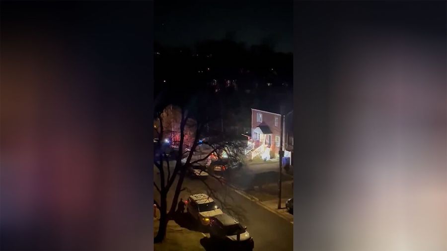WATCH: A home explodes as police respond to reports of more than 30 flare-gun shots fired