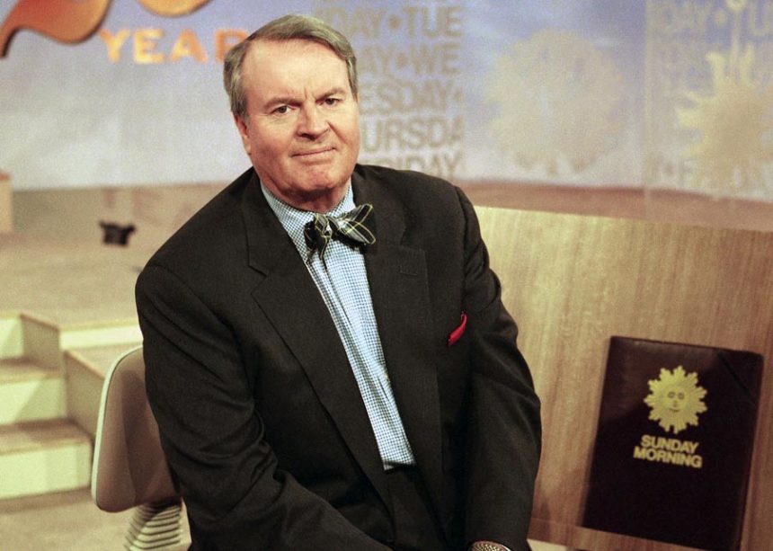 Charles Osgood, anchor of CBS's "Sunday Morning," poses for a portrait on the set in New York on March 28, 1999. Osgood, who anchored the popular news magazine's for more than two decades, was host of the long-running radio program “The Osgood File” and was referred to as CBS News’ poet-in-residence, has died. He was 91. | Suzanne Plunkett, Associated Press