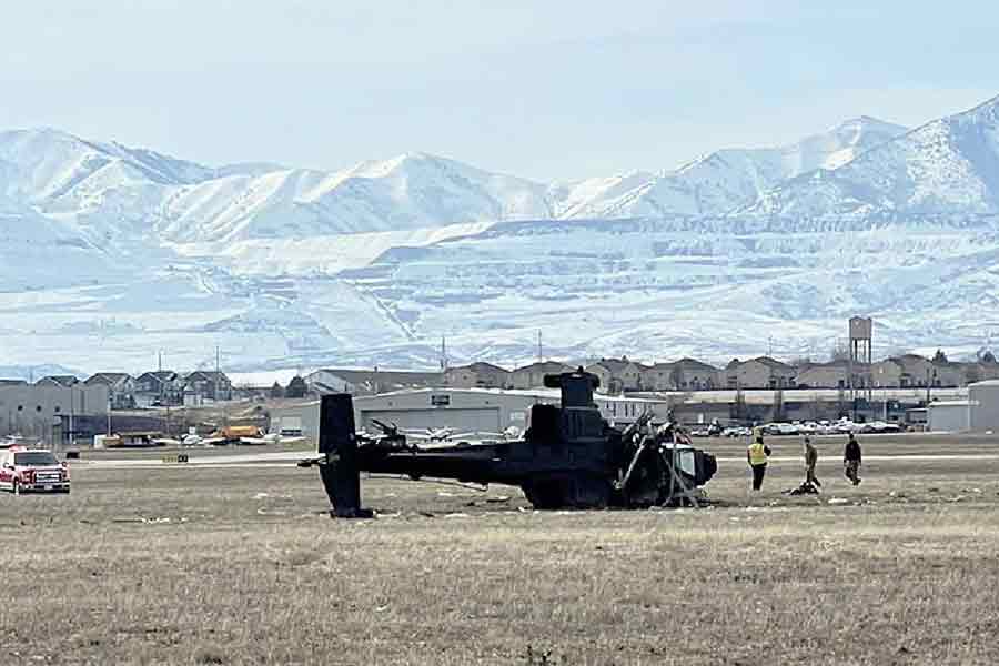 Utah National Guard Apache crashes during routine training mission; 2 pilots hospitalized