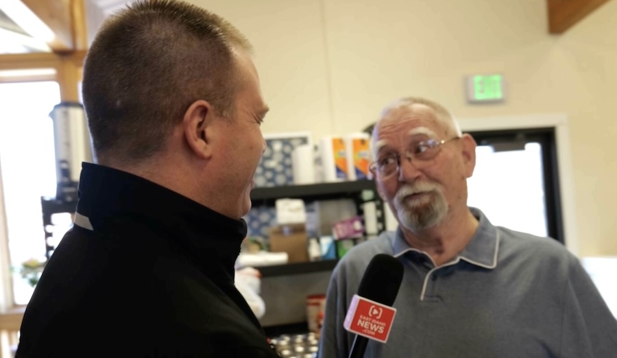 Retired firefighter who volunteers countless hours at soup kitchen is thanked for Feel Good Friday