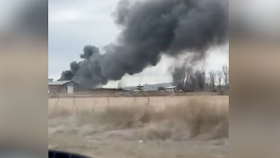 Storage trailers catch fire in Rexburg and are considered a total loss