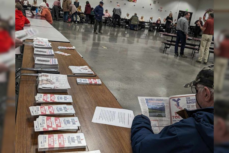 Madison County Republicans vote at caucus for change