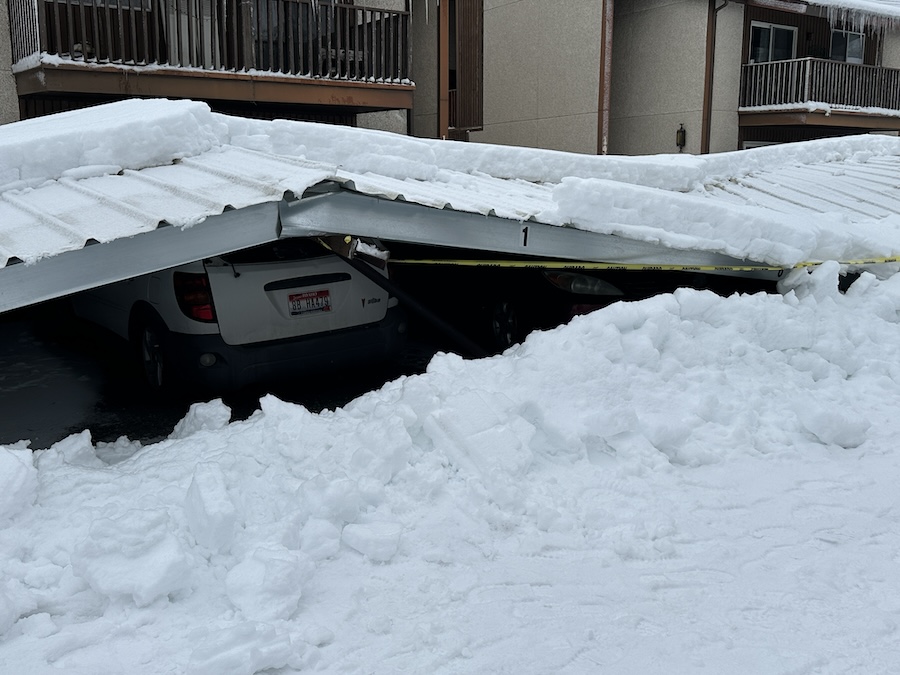 GALLERY: Carport collapses on vehicles at condo complex