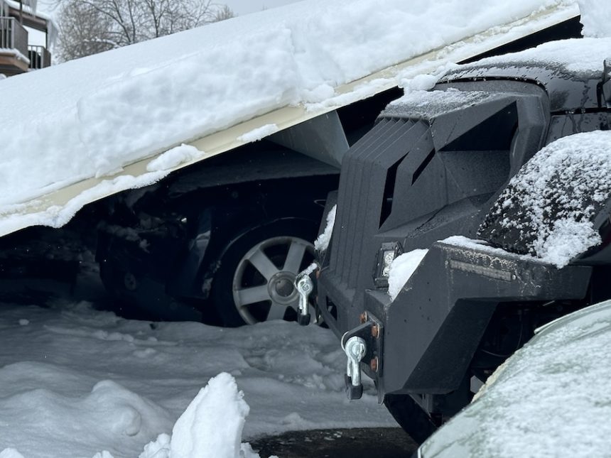 Carport collapses on multiple vehicles at Idaho Falls condo complex