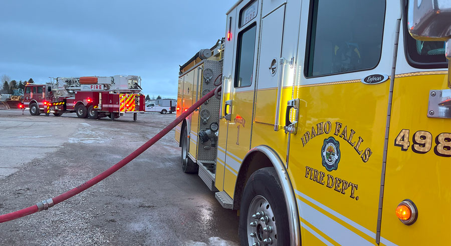Idaho Falls Fire trucks