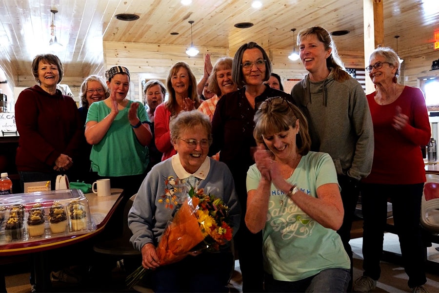 She turns 90 today and has bowled every week for over 60 years. We’re surprising her for Feel Good Friday.