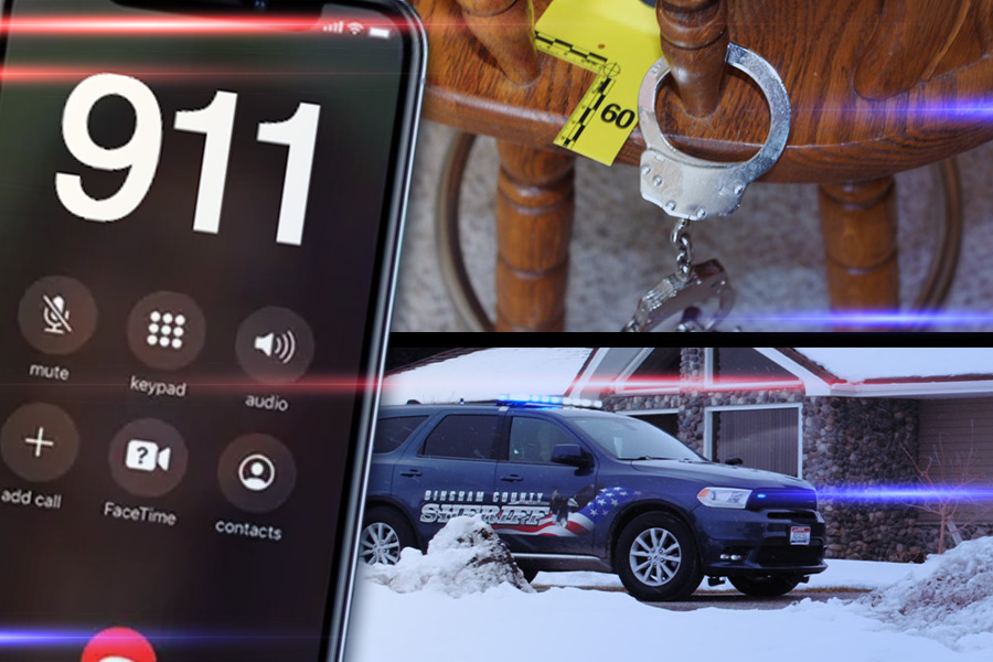 LISTEN: Elderly woman tells dispatcher she is handcuffed and home invader is dead in 911 call 