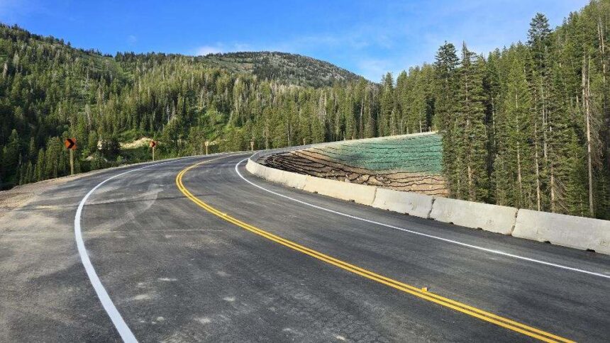 The newly constructed detour on Highway 22 over Teton Pass. | Courtesy Wyoming Department of Transportation