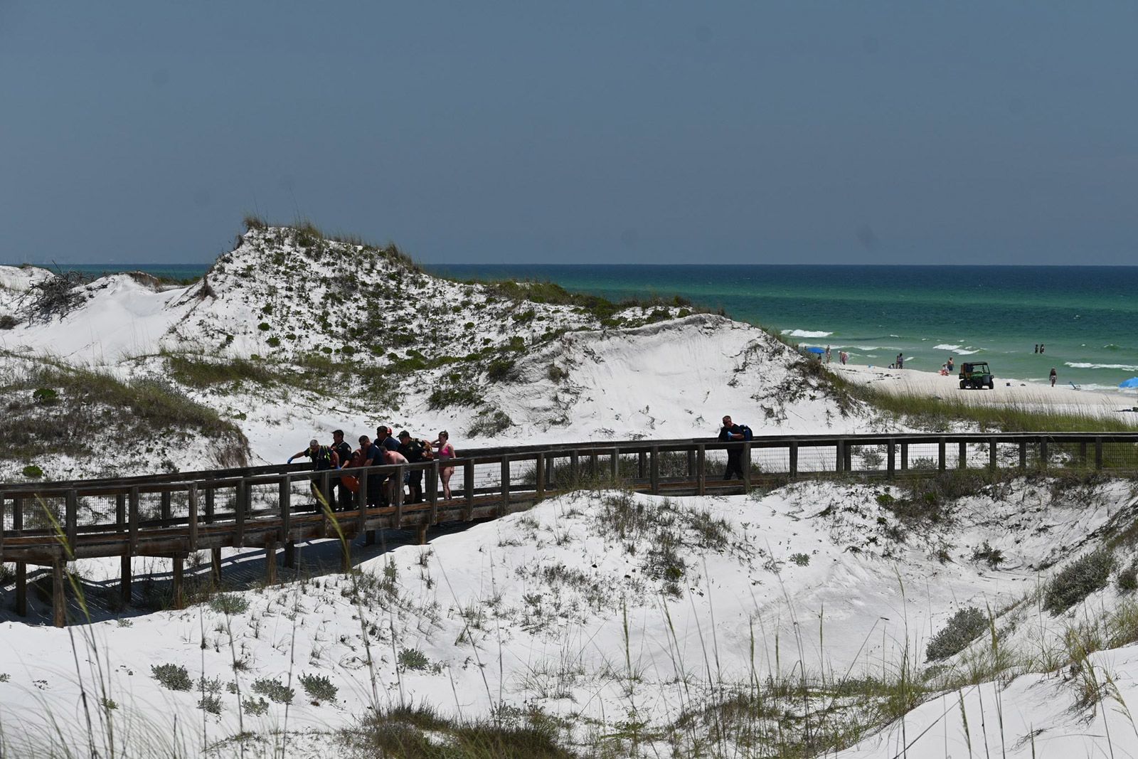 Florida fire officials urge beachgoers to remain cautious after three people injured in two separate Friday shark attacks