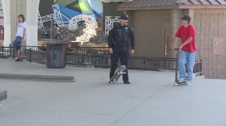 An Idaho police officer is getting involved in the community in an unconventional way.