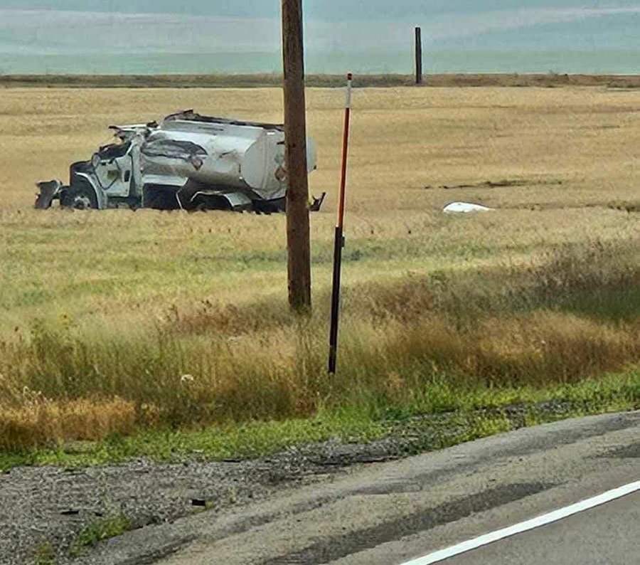 Man flown to local hospital after crash 