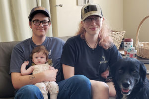Hunter, Mariah and their four-month-old baby girl were able to find a home through their work with the Shepherd's Inn. | Courtesy Alese Oakley