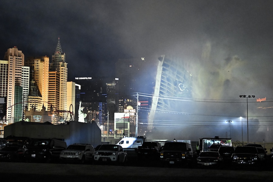 WATCH: Las Vegas says goodbye to the Tropicana with a flashy casino implosion