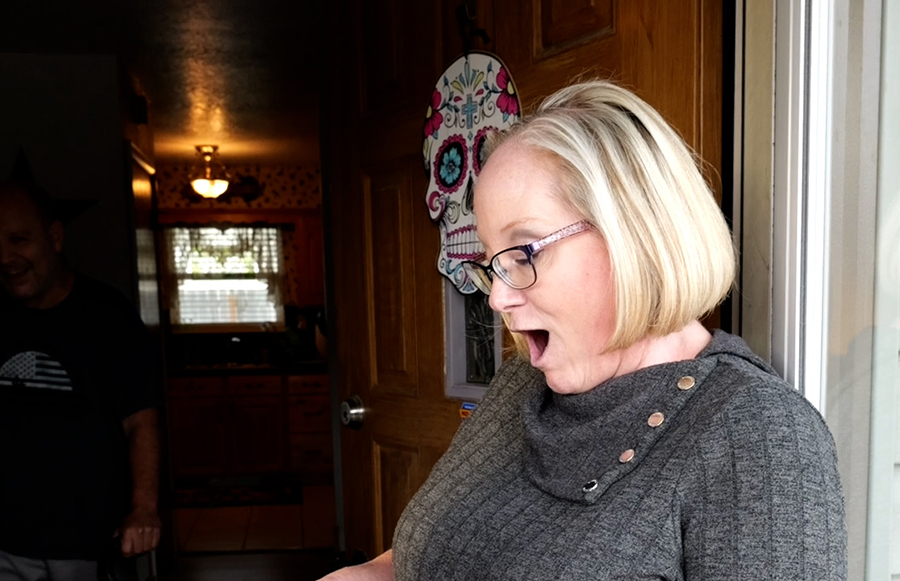 Her husband suffered a stroke and now Secret Santa has a surprise for them